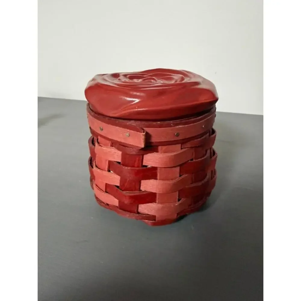 Longaberger Sweetheart Rosebud Basket 2014 Liner Protector Ceramic Topper